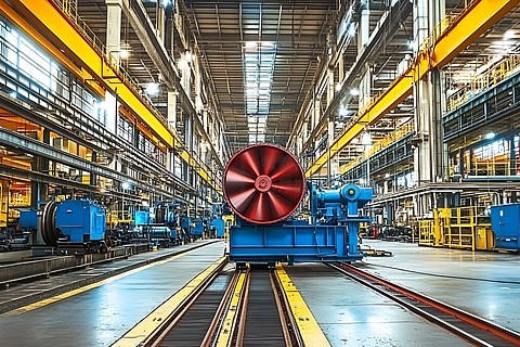 工厂地面元素背景大全 钢结构制造场景素材下载指南